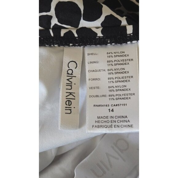 Calvin Klein Women's Multicolor Lined Wireless One-Piece Swimming Suit size 14 - Picture 4 of 6